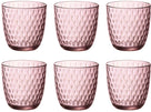 Bormioli Rocco Water Glasses Slot - Pink - 290 ml - 6 pieces