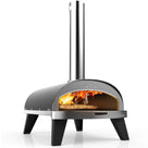 ZiiPa Pizza Oven Piana - Wood-fired - with Thermometer - Anthracite - for ø 30 cm pizzas - Rotating pizza stone