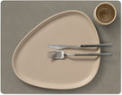 LIND DNA Placemats Nupo - Leather - Flint Grey - 45 x 35 cm - 2 pieces