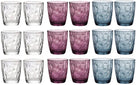Bormioli Rocco Glass Set - Water Glasses - Tumblers - Diamond 300 ml - 18 Pieces