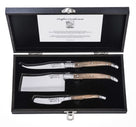 Laguiole Style De Vie Luxury Line Cheese Knives Olivewood 3 - piece