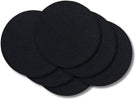 Cookinglife Coasters - Vegan leather - Black - ø 10 cm - 6 pieces