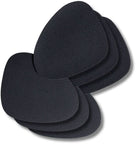 Cookinglife Coasters - Vegan leather - Black - Organic - 13 x 11 cm - 6 pieces