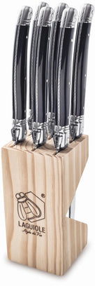 Laguiole Style de Vie Steak knives Premium Line Black - 6 pieces