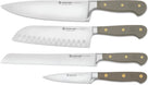Wusthof Knife Set Classic Chef's Knife Santoku Knife Bread Knife Paring Knife - Velvet Oyster 4-piece