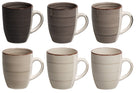 Cookinglife Mugs Delice Grey 350 ml - 6 pieces