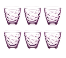 Bormioli Rocco Glasses Flora - Pink - 250 ml - 6 pieces