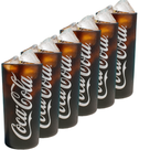 Coca Cola Glasses - Long drink glasses - Soft drink glasses - Black 270 ml - 4 pieces