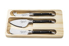 Laguiole Style De Vie Cheese knives Black 3 - piece