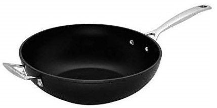 Wok pans with standard nonstick coating