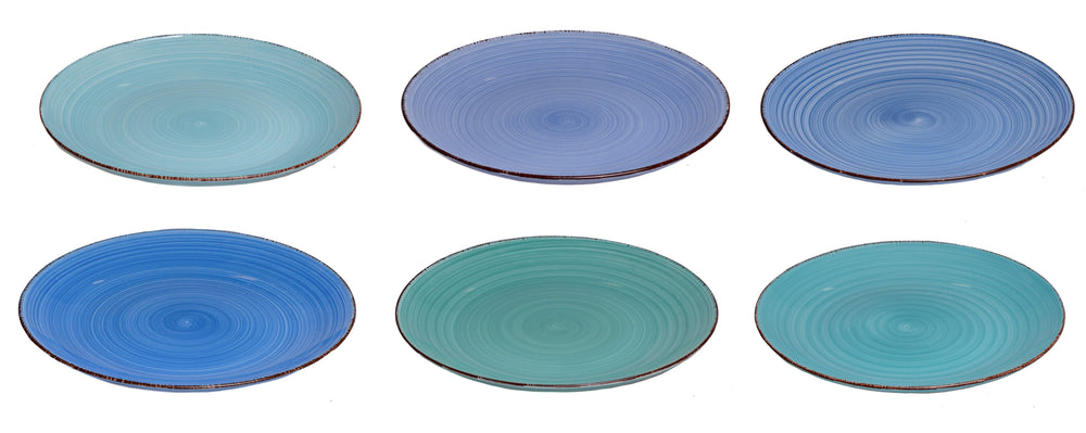 Studio Tavola dinner plates Ocean Blue ø 26.5 cm - 6 pieces