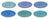 Studio Tavola dinner plates Ocean Blue ø 26.5 cm - 6 pieces