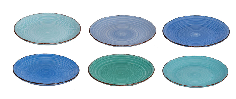 Studio Tavola breakfast plates / Dessert platesOcean Blue ø 19 cm - 6 pieces