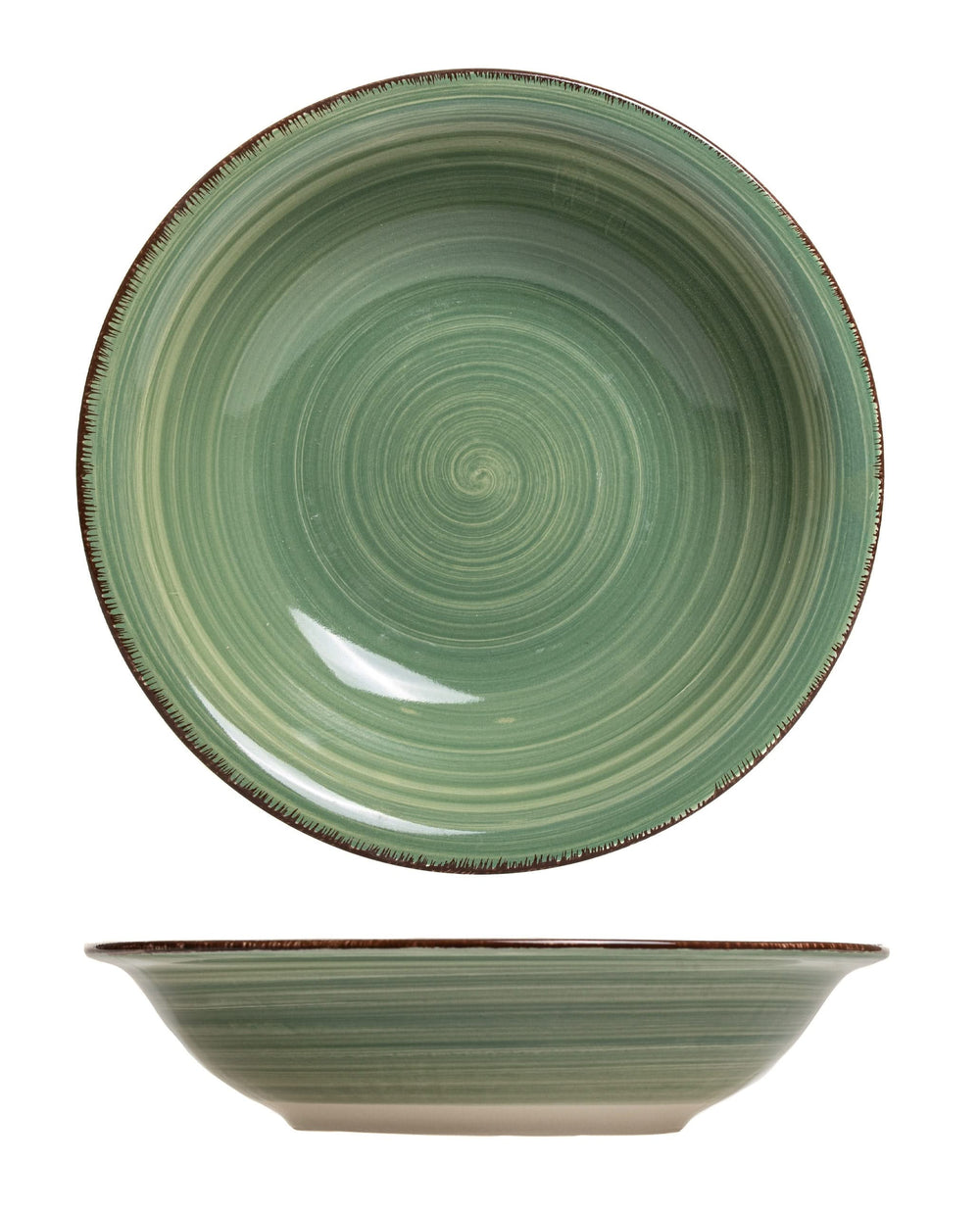 Studio Tavola Deep plates Summer Green ø 21 cm - 6 pieces