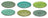 Studio Tavola breakfast plates / Dessert plates Summer Green ø 19 cm - 6 pieces