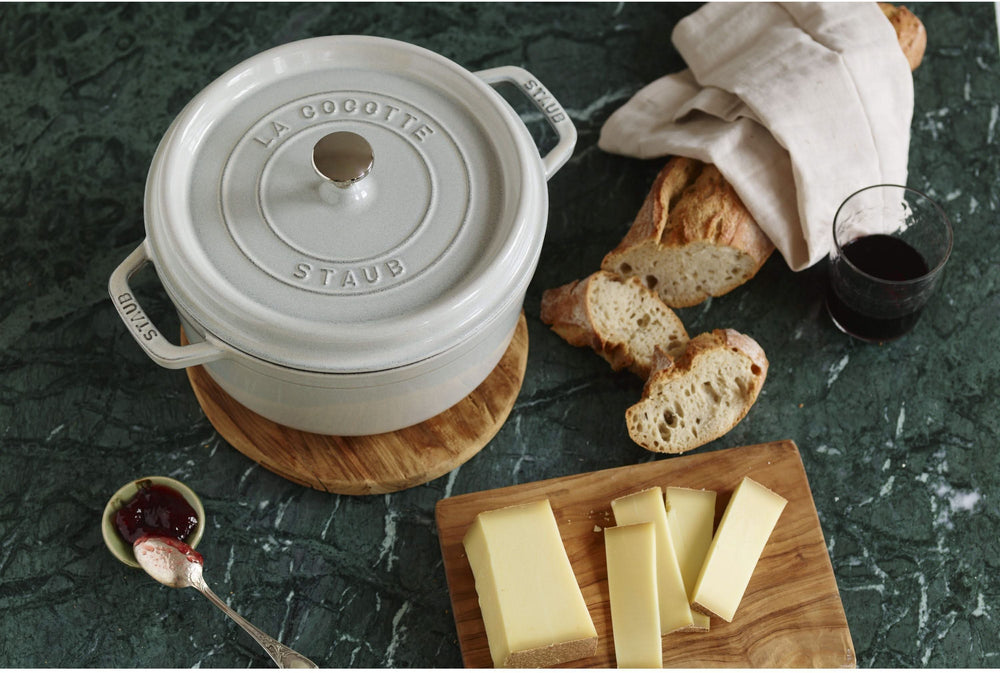 Staub Casserole / Cocotte - White Truffle - ø 24 cm / 3.8 liters