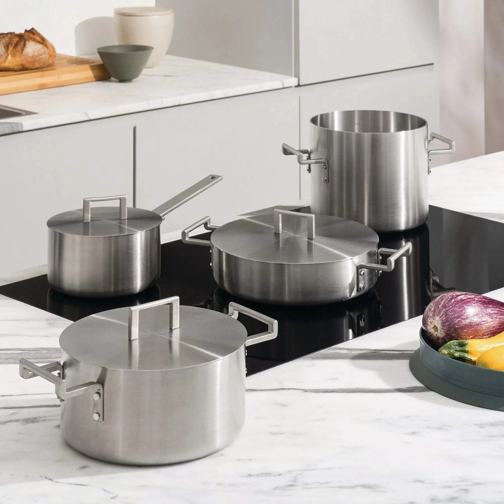 Alessi Cookware set Convivio - DC100S7 - 7-piece - by David Chipperfield