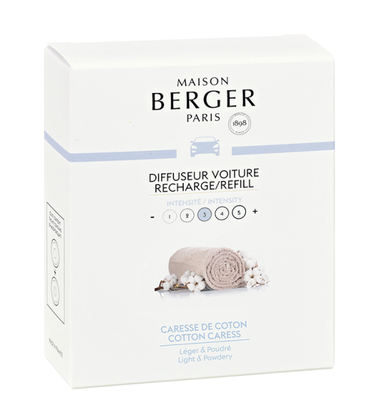 Maison Berger Refill - for car perfume - Cotton Caress - 2 Pieces