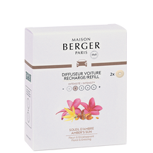 Maison Berger Refill - for car perfume - Amber's Sun - 2 Pieces