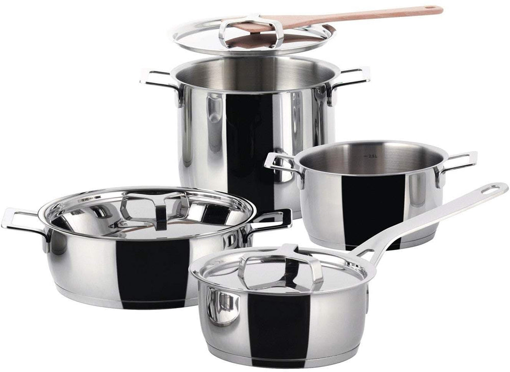 Alessi Cookware set Pots&Pans - AJM100S7 - 4 piece set - by Jasper Morrison