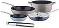 Alessi Cookware set Tama - 5 piece set - GIA100S5 - 4 Pans + Serving tongs - by Giulio Iacchetti