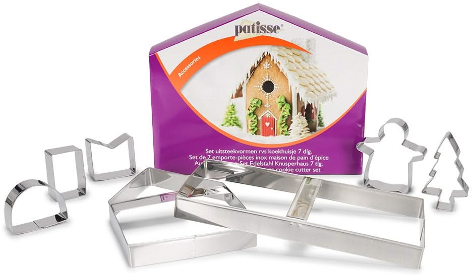 Patisse Cookie cutters Biscuit House Stainless Steel 7-Piece