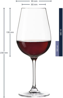 Leonardo Red Wine Glasses Tivoli - 580 ml - 6 pieces