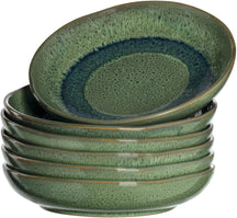 Leonardo Tableware set Matera (dinner plates + Deep plates) - Green - 12-piece / 6 people