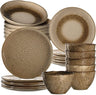 Leonardo Tableware set Matera (dinner plates + Deep plates + breakfast plates + Bowls) - Beige - 24-piece / 6 people