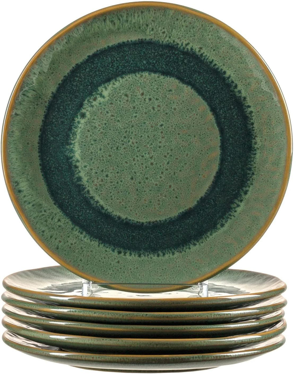 Leonardo Tableware set Matera (dinner plates + Deep plates + breakfast plates + Bowls) - Green - 24-piece / 6 people