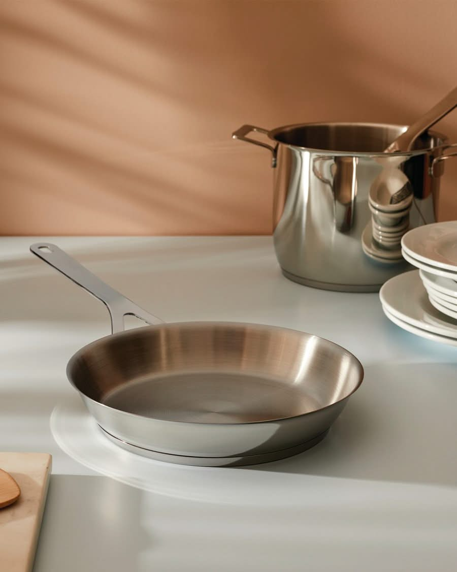 Alessi Frying pan Pots&Pans - AJM110/24 - ø 24 cm - by Jasper Morrison - without non-stick coating