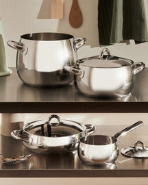 Alessi Cookware set Mami - SG100S7 - 4 piece set - by Stefano Giovannoni