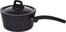 Cookinglife Saucepan with lid - Black Speckle - Aluminium ø 18 cm / 2.2 liters - Suitable for all heat sources - standard non-stick coating