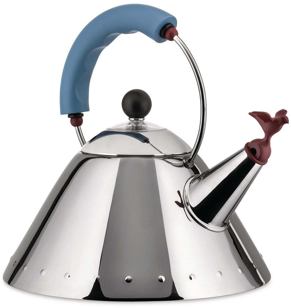 Alessi Whistling kettle - 9093 - Blue - 2 liters - by Micheal Graves