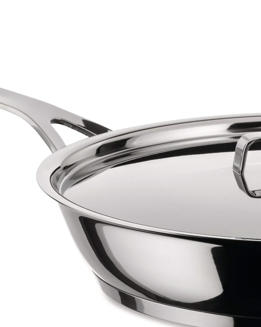 Alessi Frying pan Pots&Pans - AJM110/24 - ø 24 cm - by Jasper Morrison - without non-stick coating