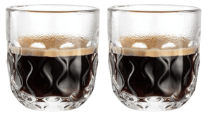 Leonardo Espresso Glasses Gocce Glass Clear 60 ml - 2pc Espresso Cups Dishwasher