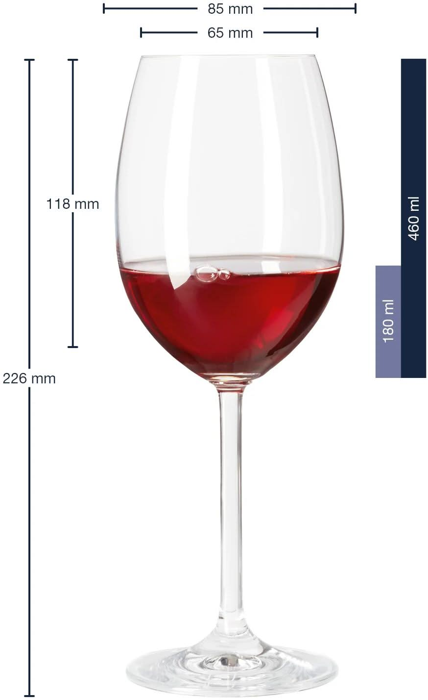 Leonardo Red Wine Glasses Daily - 460 ml - 6 pieces