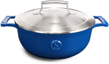 Saveur Selects sauté pan - Sauteuse - Voyage - Classic Blue - ø 25 cm / 3.3 liter - enameled non-stick coating