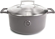 Saveur Selects Casserole Voyage - Rabbit Grey - ø 25 cm / 4.7 liters - enameled non-stick coating