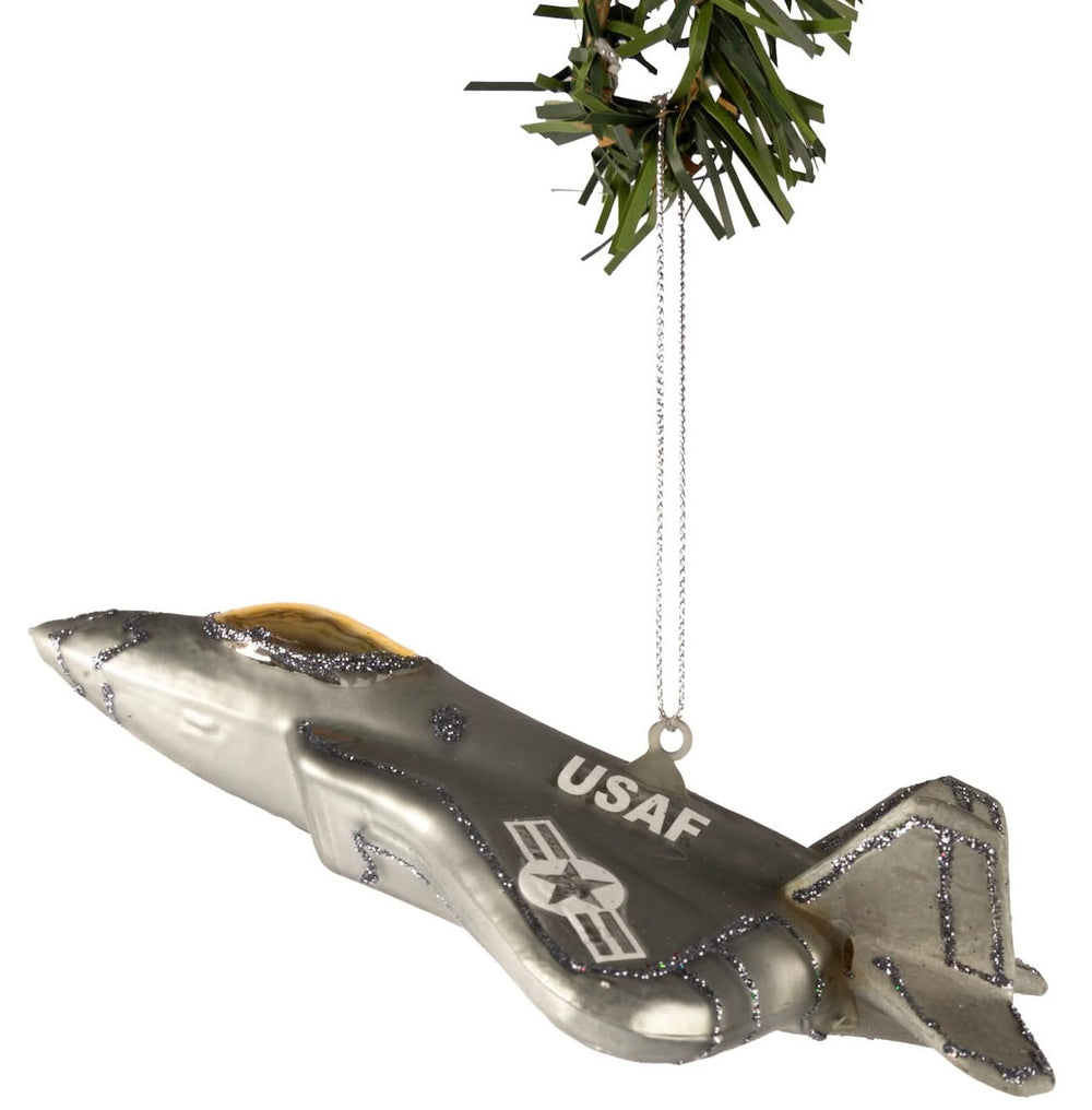 Nordic Light Christmas Ball Jet Fighter 15 cm