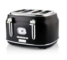 Westinghouse Toaster Retro Collections - 4 slots - liquorice black - WKTTB809BK