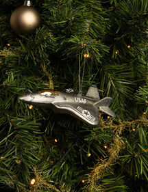 Nordic Light Christmas Ball Jet Fighter 15 cm