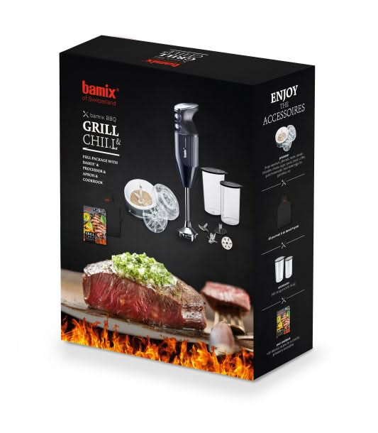 Bamix Hand Blender Set - Bbq Box - Black