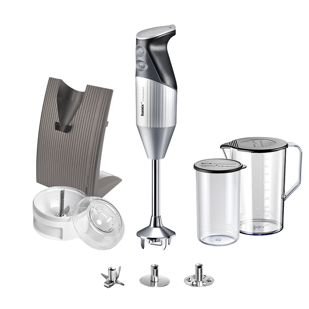 Bamix Hand Blender Set SwissLine - 200 W - Silver