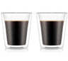 Bodum Double-walled Coffee and Tea Glasses Canteen - Patented Valve - 200 ml - 2 Pieces