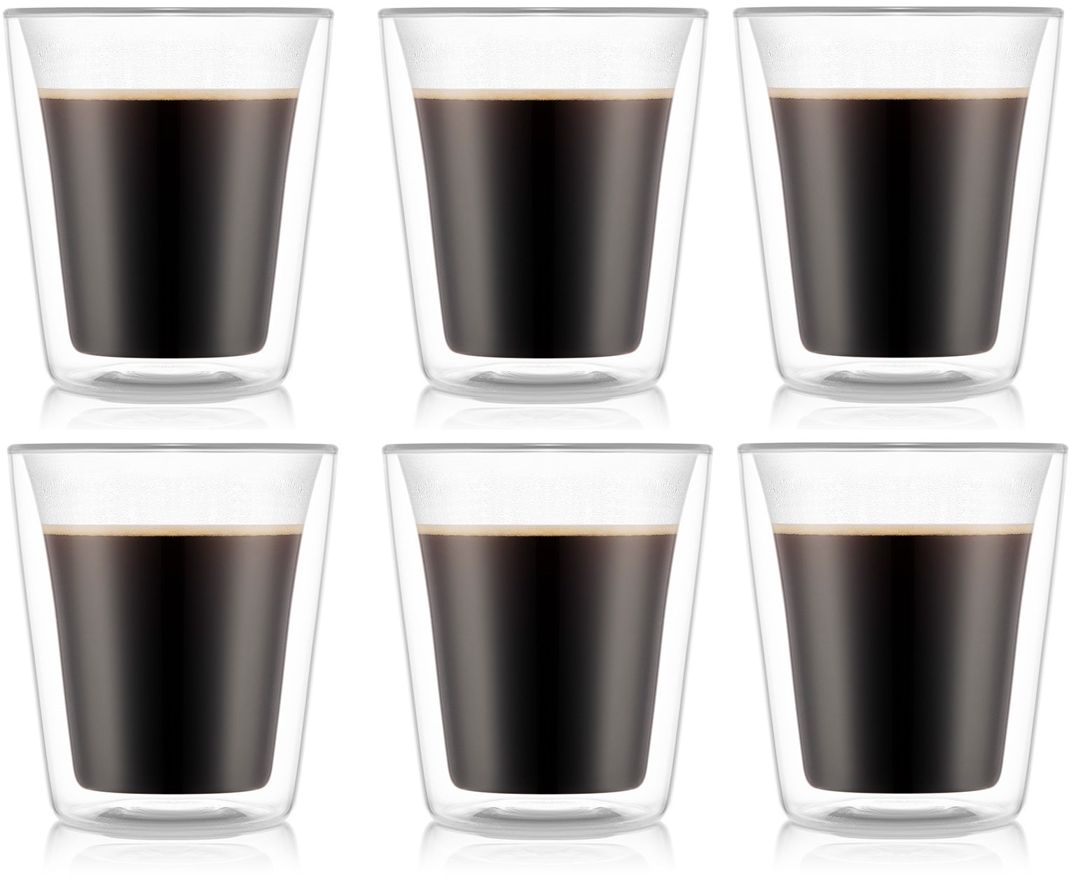 Bodum Double-walled Coffee and Tea Glasses Canteen Patented