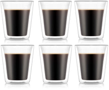 Bodum Double-walled Coffee and Tea Glasses Canteen - Patented Valve - 200 ml - 6 pieces