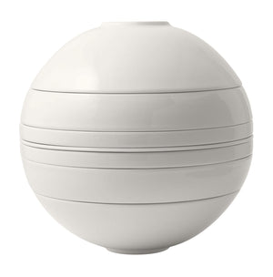 Villeroy & Boch Dinnerware Set La Boule White 7-piece / 2 persons - 2 bowls, 2 dishes, 2 universal plates and 1 serving dish