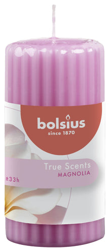 Bolsius Blunt candle True Scents Magnolia - 12 cm / ø 6 cm