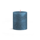 Bolsius Blunt candle Shimmer Blue - 8 cm / 7 cm